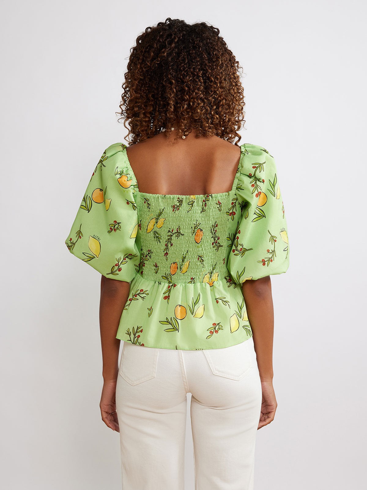 Lois Green Citrus Top view 4