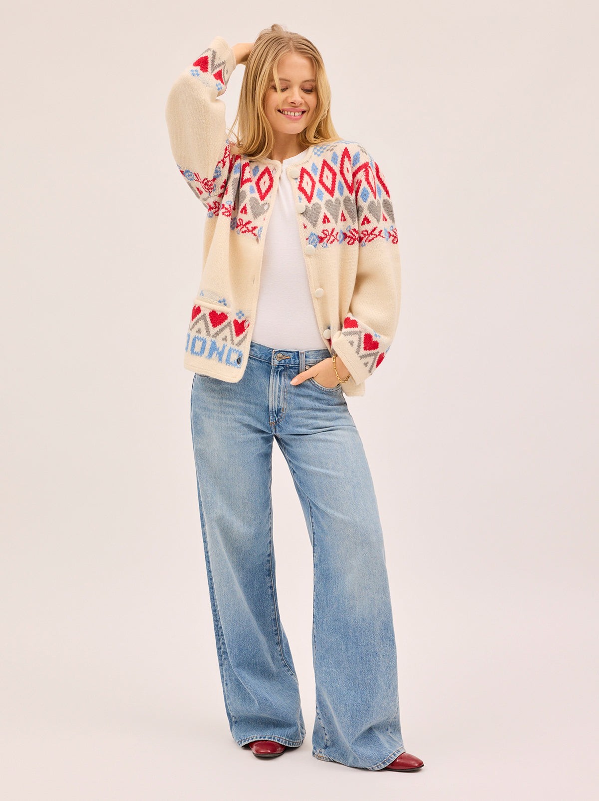 Pandora Fairisle Knit Cardigan view 4